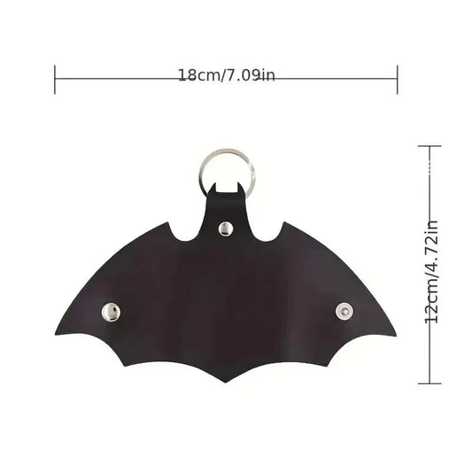 1pc Keychain Pendant PU Leather Car Key Protector Household Anti-lost Waist Hanging Key Bag Father's Day Gift, Boyfriend Gift