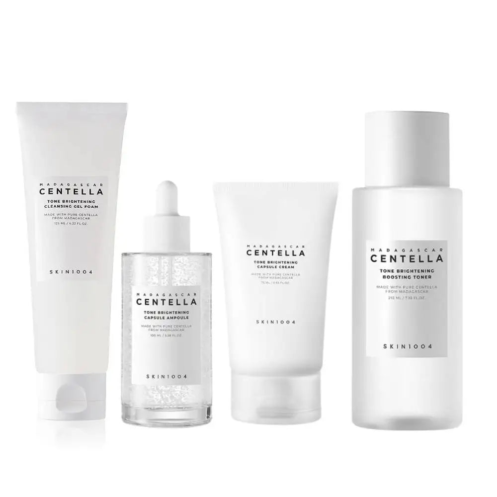 Korean Centella Tone Brightening Toner Facial Calming Moisturizing Serum Cream Gentle Cleanser Skincare Original Products Set
