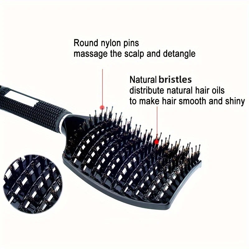 Magic Scalp Massage Brush for Women- Professional Detangling Tool for Wet and Curly Hair - Hairdressing Tool/  Herramienta profesional para desenredar cabello húmedo y rizado